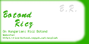 botond ricz business card